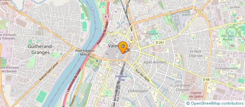 localisation de l'entreprise SOROSA (SORORITE, SOLIDARITE, ACCUEIL) à VALENCE