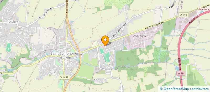 localisation de l'entreprise SOROTER  SAINT-SYMPHORIEN-D'OZON