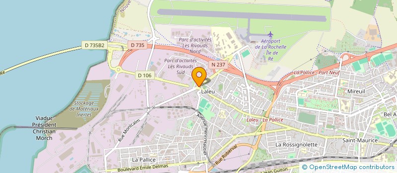 localisation de l'entreprise SOROTRAD ( SOCIETE ROCHELAISE DE TRAITEMENT DE DONNEES)  LA ROCHELLE