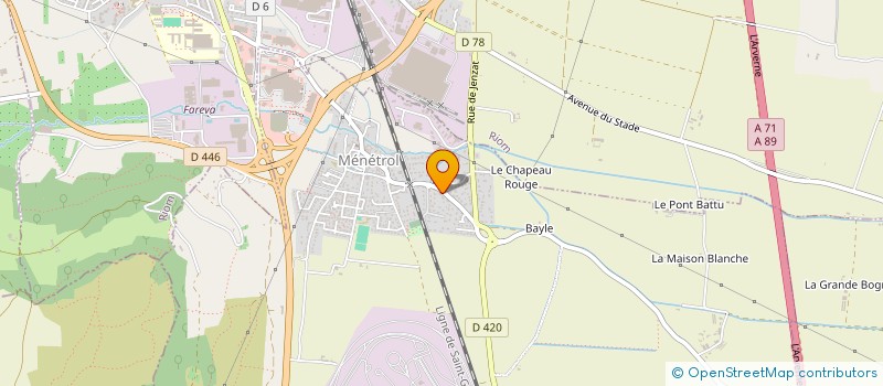 localisation de l'entreprise SOROVIC  MENETROL