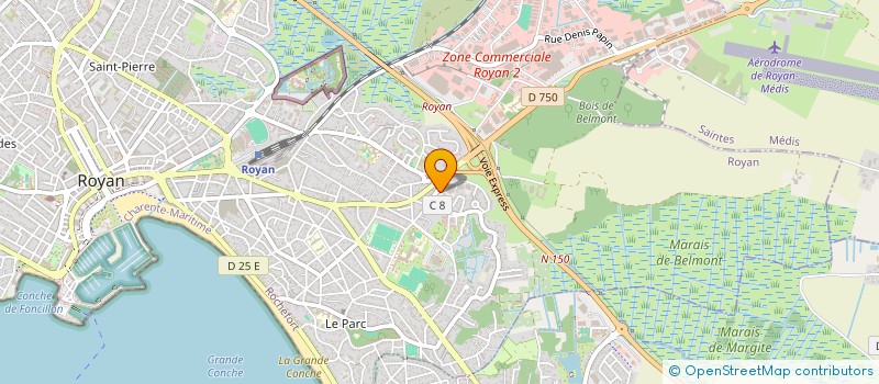 localisation de l'entreprise SOROYA à SAINTES