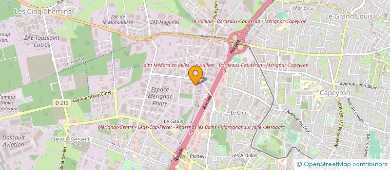 localisation de l'entreprise SORREBA HOLDING  MERIGNAC