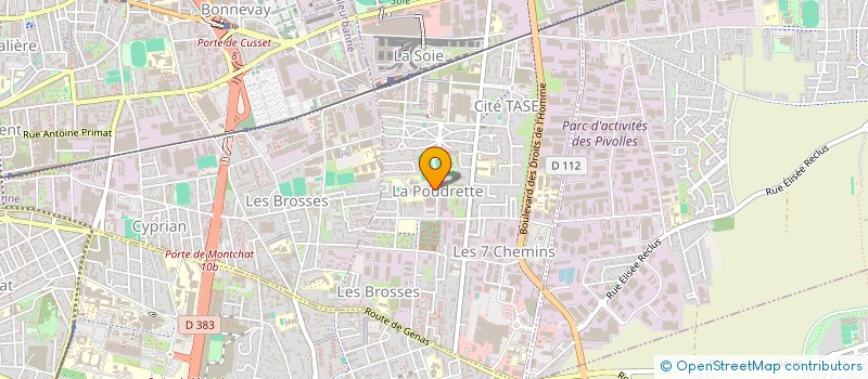 localisation de l'entreprise SORRELEC  VAULX-EN-VELIN