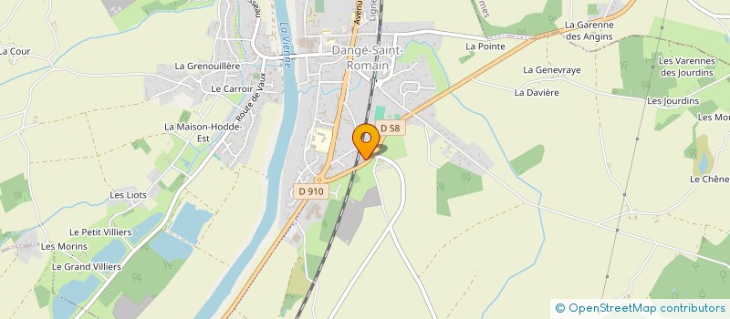 localisation de l'entreprise SORRET IMMOBILIER à DANGE-SAINT-ROMAIN