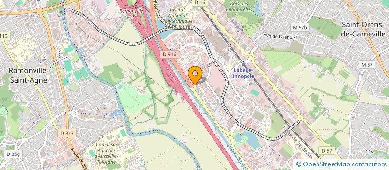 localisation de l'entreprise SORREX à LABEGE