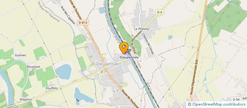 localisation de l'entreprise SORROCHE CEDRIC  DIEUPENTALE