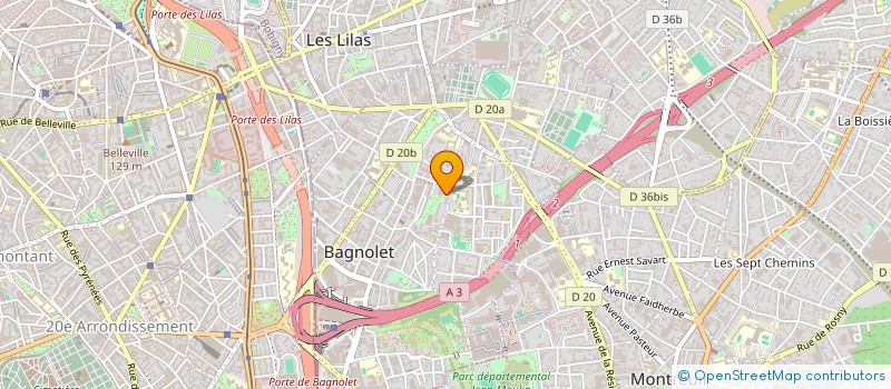 localisation de l'entreprise SORS DE TERRE à BAGNOLET