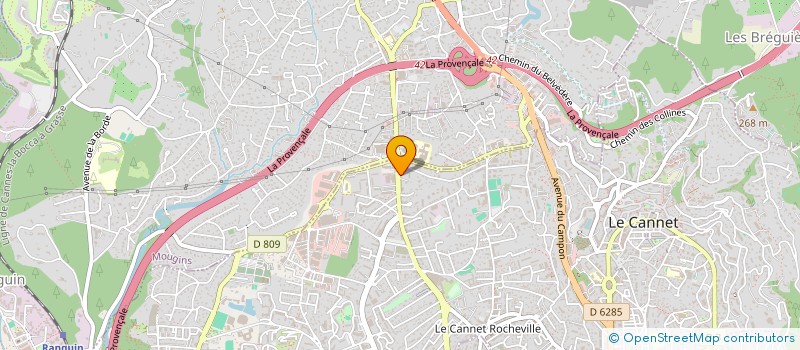 localisation de l'entreprise SORS TA TROTT à LE CANNET