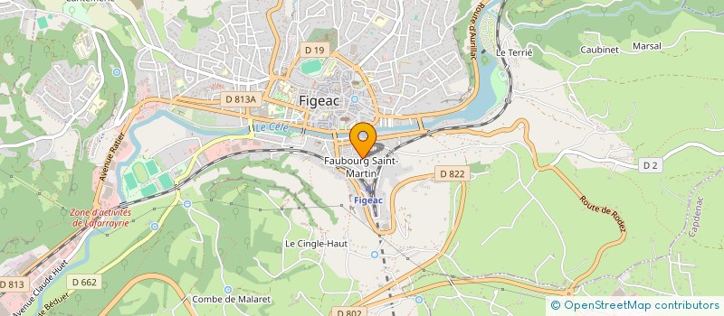 localisation de l'entreprise SORTIE 56  FIGEAC