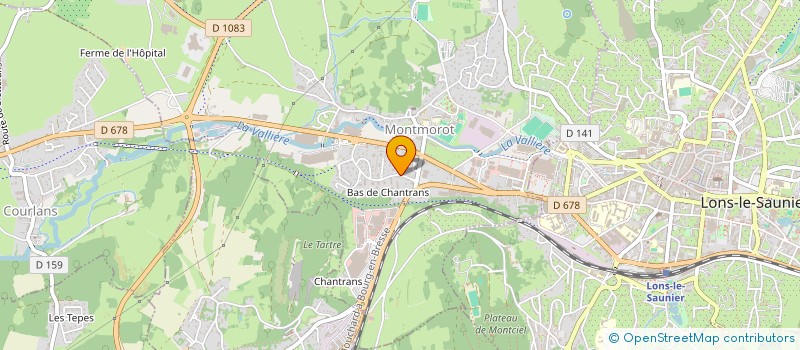 localisation de l'entreprise SORTIE DE SECOURS 39  MONTMOROT