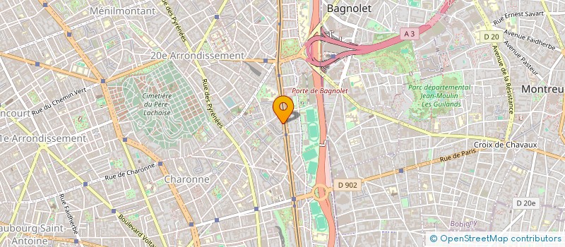 localisation de l'entreprise SORTIE DE TUNNEL  PARIS