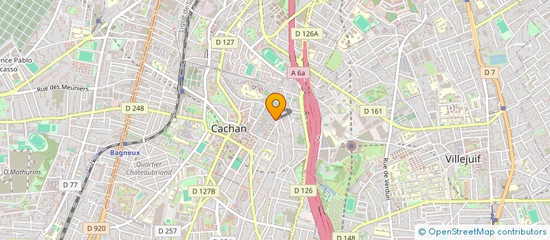 localisation de l'entreprise SORTILEGE  CACHAN