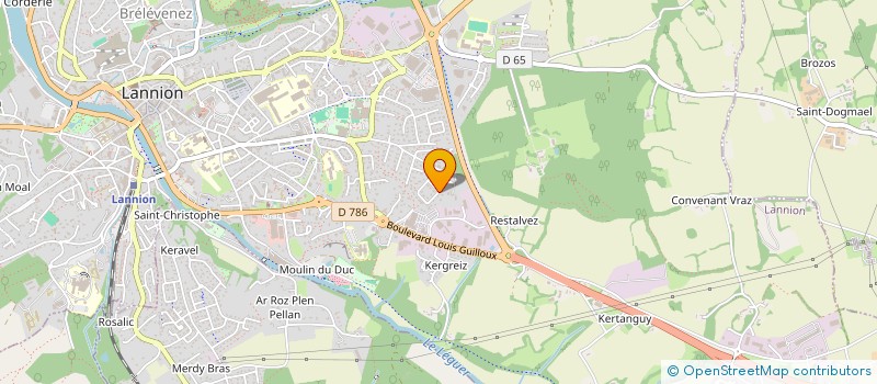 localisation de l'entreprise SORTIR DU NUCLEAIRE-TREGOR  LANNION