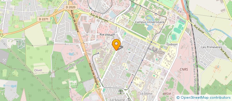 localisation de l'entreprise SORTUN à ORLEANS