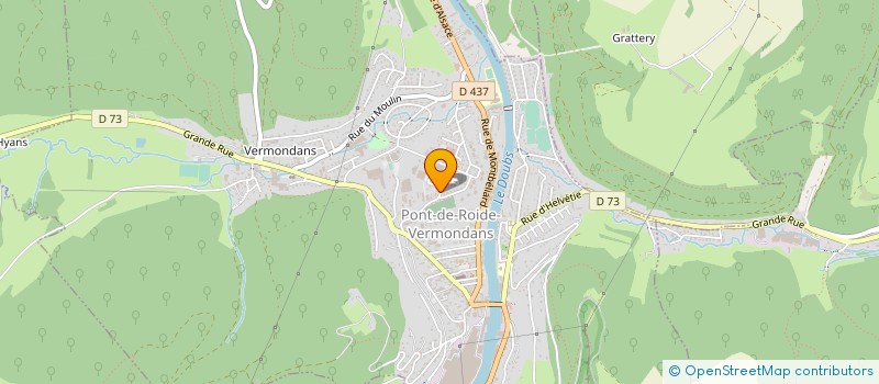 localisation de l'entreprise SORUDIP à PONT-DE-ROIDE-VERMONDANS