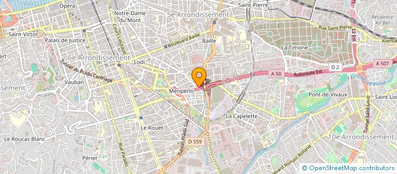 localisation de l'entreprise SOS 13 AMBULANCES à MARSEILLE