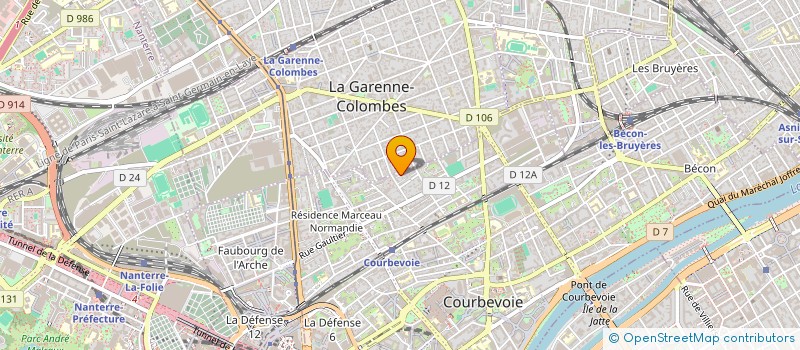 localisation de l'entreprise SOS ACHAT SERVICE à COURBEVOIE