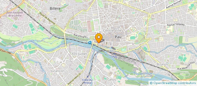 localisation de l'entreprise SOS ACTION HUMANITAIRE à PAU