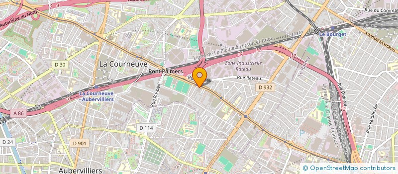 localisation de l'entreprise SOS ADDICT à LA COURNEUVE
