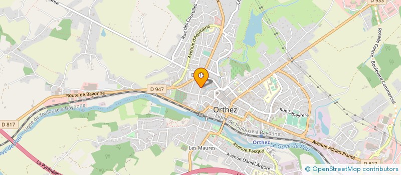 localisation de l'entreprise SOS AIDE A LA PERSONNE à ORTHEZ