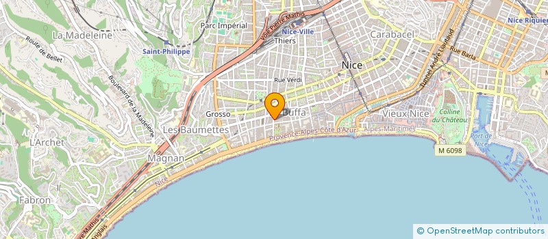 localisation de l'entreprise SOS AIDES A DOMICILE à NICE