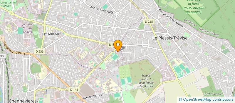 localisation de l'entreprise SOS AIDES AUX PERSONNES EN DETRESSE  CHENNEVIERES-SUR-MARNE