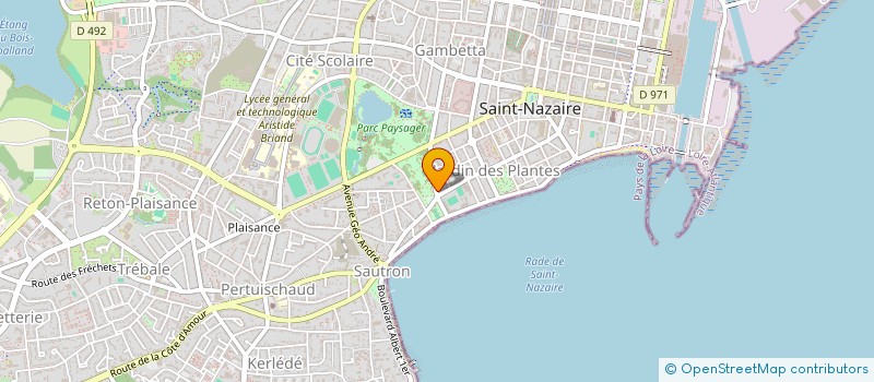 localisation de l'entreprise SOS AMBULANCE  SAINT-NAZAIRE