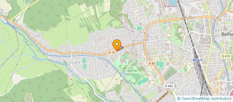 localisation de l'entreprise SOS AMBULANCES à ESSERT