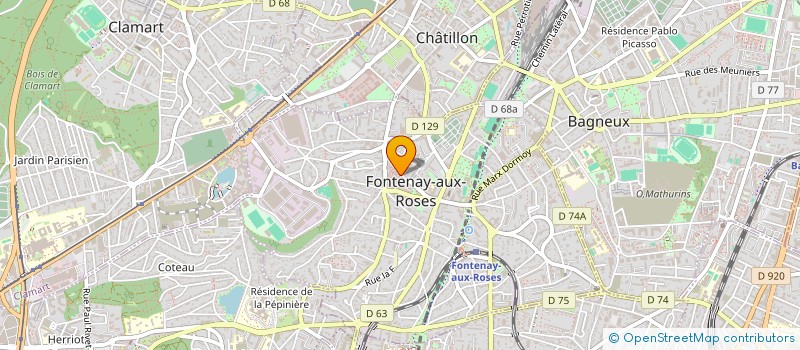 localisation de l'entreprise SOS AMBULANCES à FONTENAY-AUX-ROSES