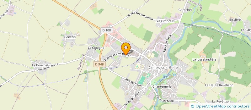localisation de l'entreprise SOS AMBULANCES 79 à CELLES-SUR-BELLE
