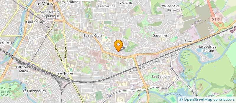 localisation de l'entreprise SOS AMITIE à LE MANS