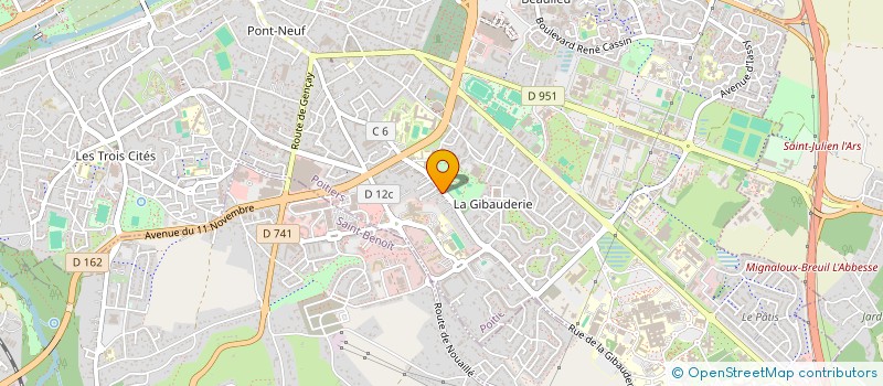 localisation de l'entreprise SOS AMITIE REGION DE POITIERS  POITIERS