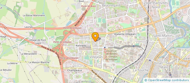 localisation de l'entreprise SOS AMITIE REGION RENNES à RENNES