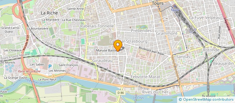 localisation de l'entreprise SOS ANIMATION  TOURS
