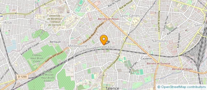 localisation de l'entreprise SOS ANIMAUX à TALENCE
