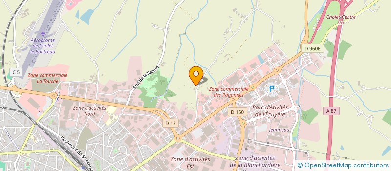 localisation de l'entreprise SOS ANJOU CB à CHOLET