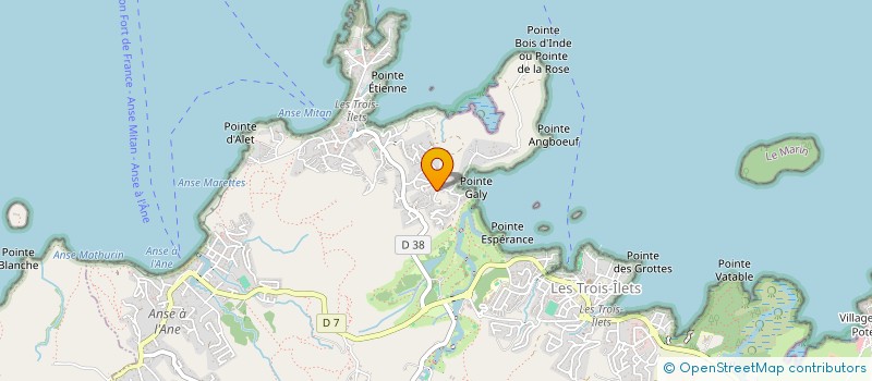 localisation de l'entreprise SOS ARTISANS à LES TROIS-ILETS