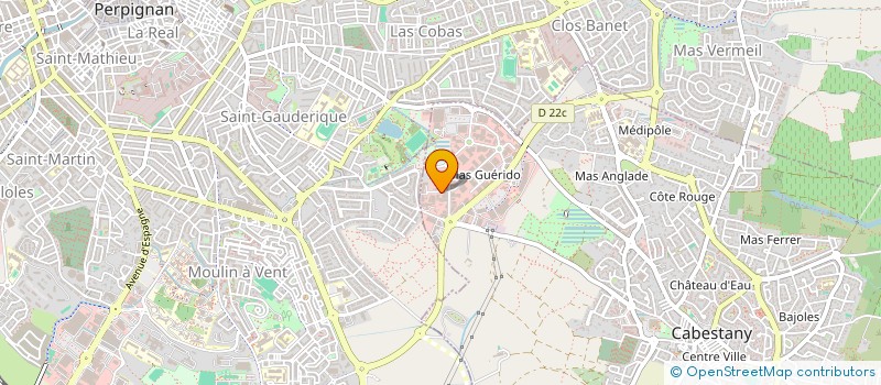 localisation de l'entreprise SOS ASSISTANCE PSY à CABESTANY