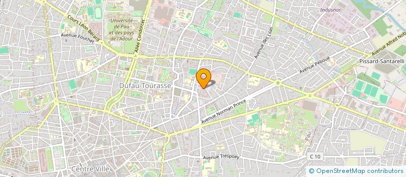 localisation de l'entreprise SOS ASSOCIES à PAU