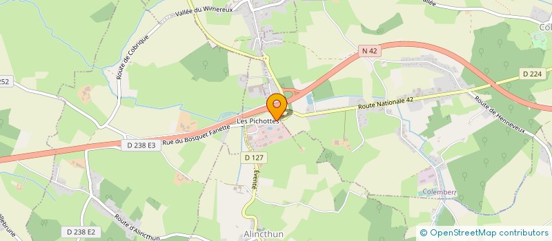 localisation de l'entreprise SOS AUTOS  ALINCTHUN