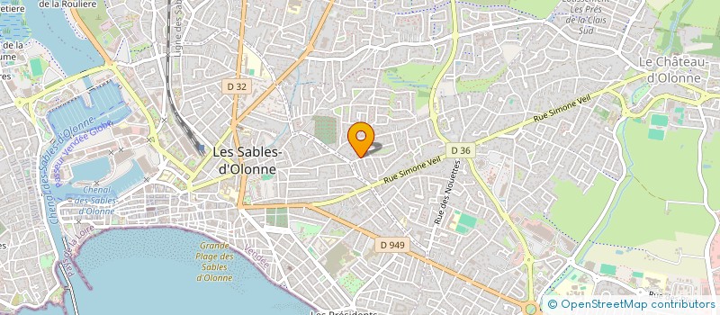 localisation de l'entreprise SOS BARON à LES SABLES-D'OLONNE