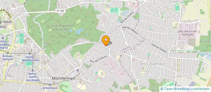 localisation de l'entreprise SOS BAT à MONTFERMEIL