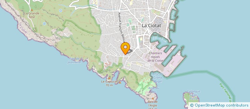localisation de l'entreprise SOS BATIMENT à LA CIOTAT