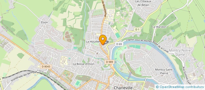 localisation de l'entreprise SOS BON COEUR à CHARLEVILLE-MEZIERES