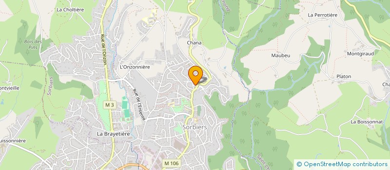 localisation de l'entreprise SOS BOSNIE à SORBIERS
