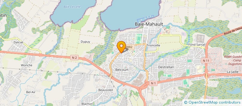 localisation de l'entreprise SOS BTP à BAIE-MAHAULT