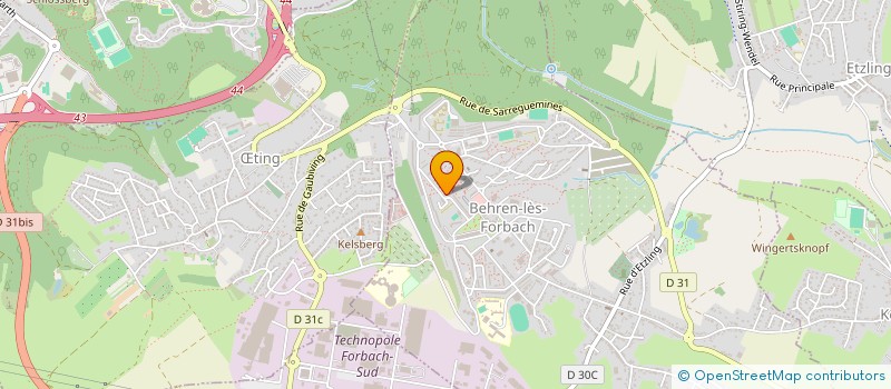 localisation de l'entreprise SOS CAR SERVICE à BEHREN-LES-FORBACH