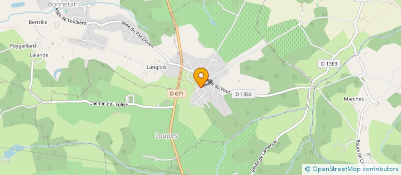 localisation de l'entreprise SOS CHALUMEAUX  LOUPES