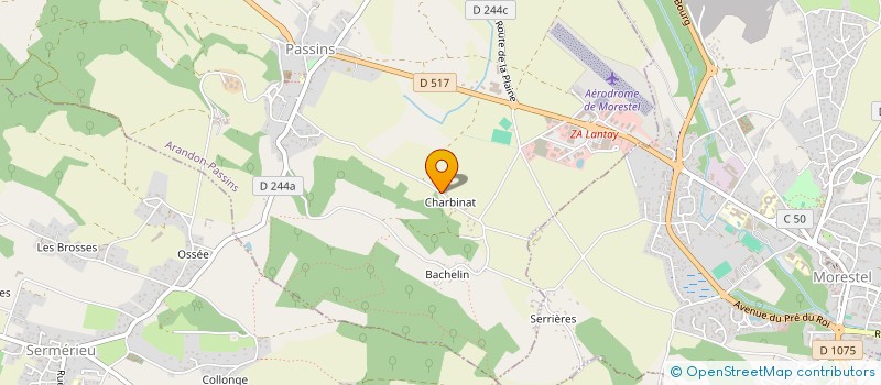 localisation de l'entreprise SOS CHANTIERS à ARANDON-PASSINS
