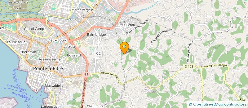 localisation de l'entreprise SOS CLE AUTO  LES ABYMES